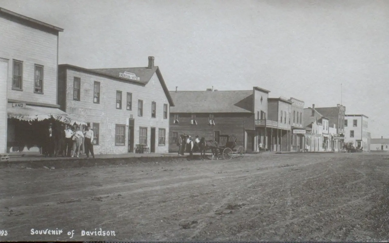 Main Street, Souvenir of Davidson, about 1910